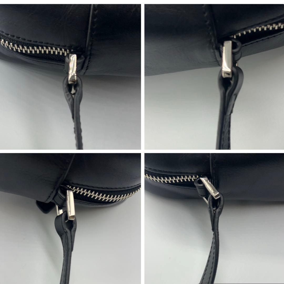 美品✨agnes b.アニエスベー　カメラバッグ　ショルダー レザー　ブラック