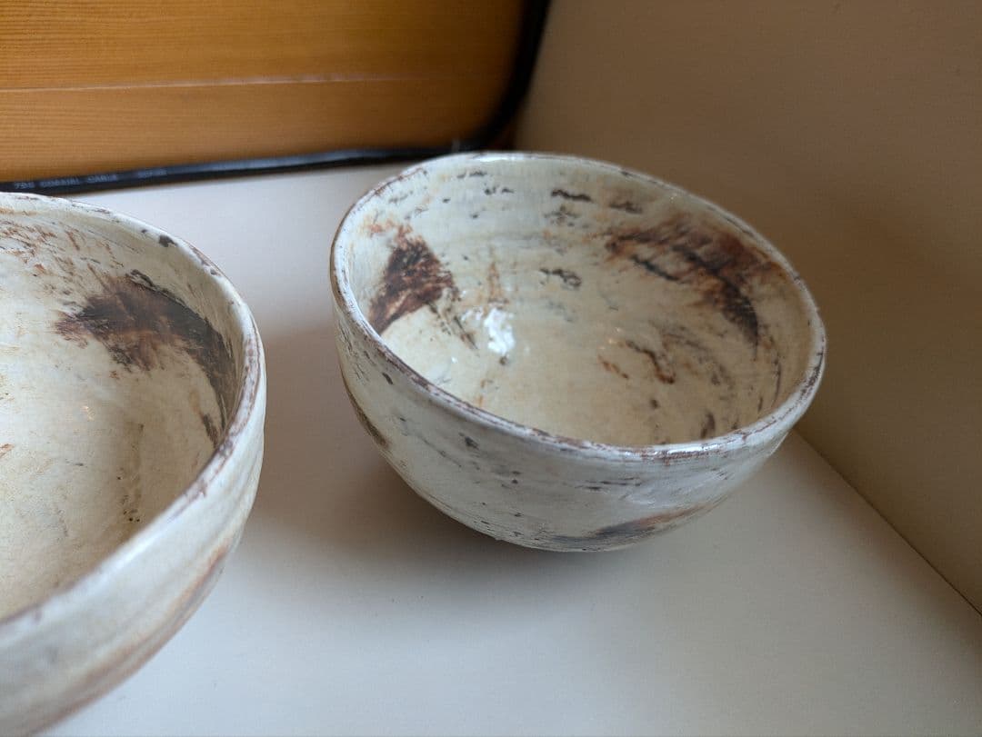 交渉中　恩塚正二　初期　粉引　茶碗　湯呑み　小鉢　5つ