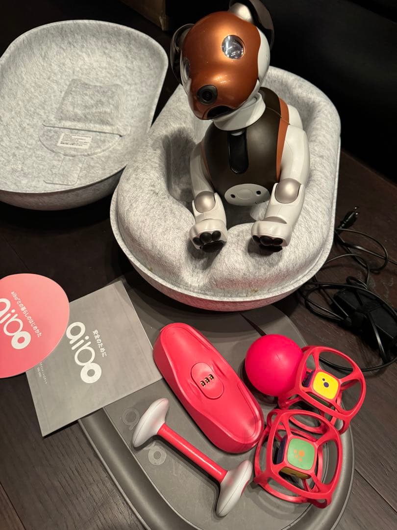 SONY aibo(チョコエディション) 本体 (付属品あり) なちゅら】⭐︎希少