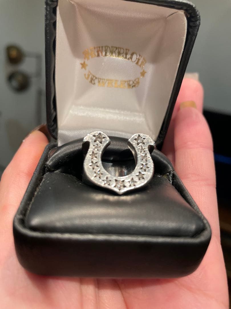 テンダーロイン　ホースシューリング　10号石付きダイヤモンドTENDERLOIN