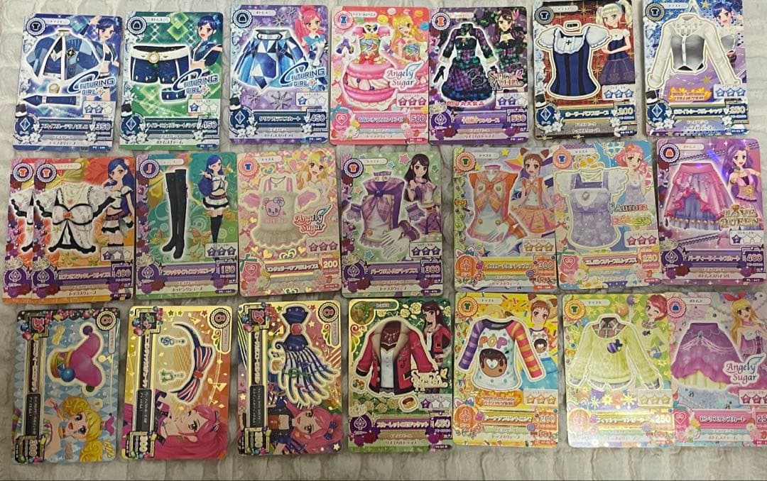 アイカツ カード まとめ売り 星宮いちご 霧矢あおい 紫吹蘭 藤堂ユリカ