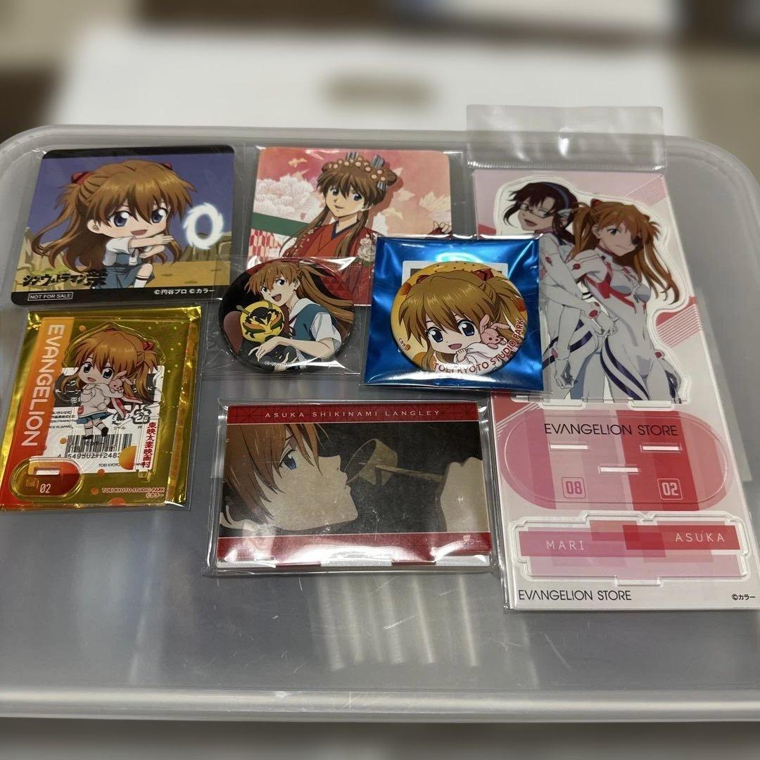 エヴァンゲリオン アスカ 缶バッジ セット - メルカリ