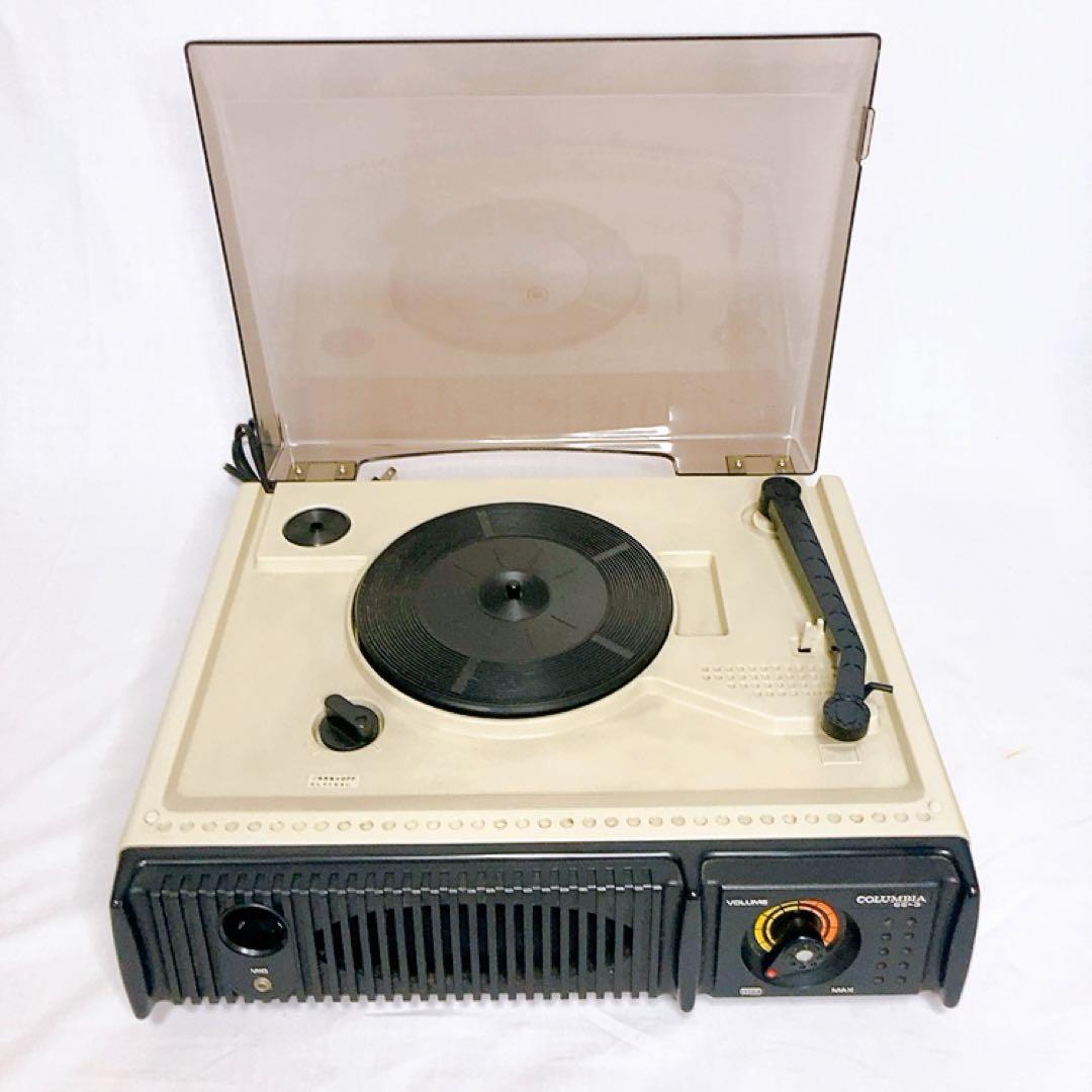昭和レトロ 日本コロンビア コンパクトレコードプレーヤー se-3 - メルカリ