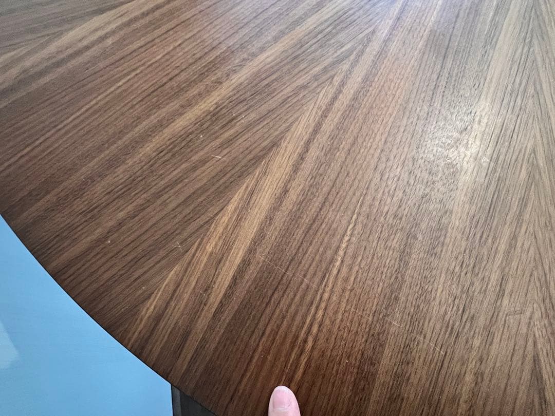 直径120cm(送料込み)ダイニングテーブル|ウォールナット