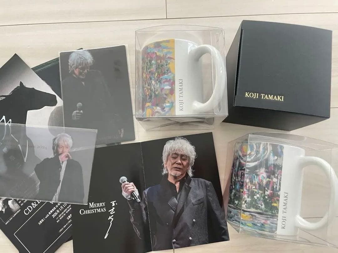 玉置浩二2025クリスマスディナーショー記念品 新品未使用　会場マグカップ2種類 玉置浩二2025クリスマスディナーショー記念品 新品未使用 会場