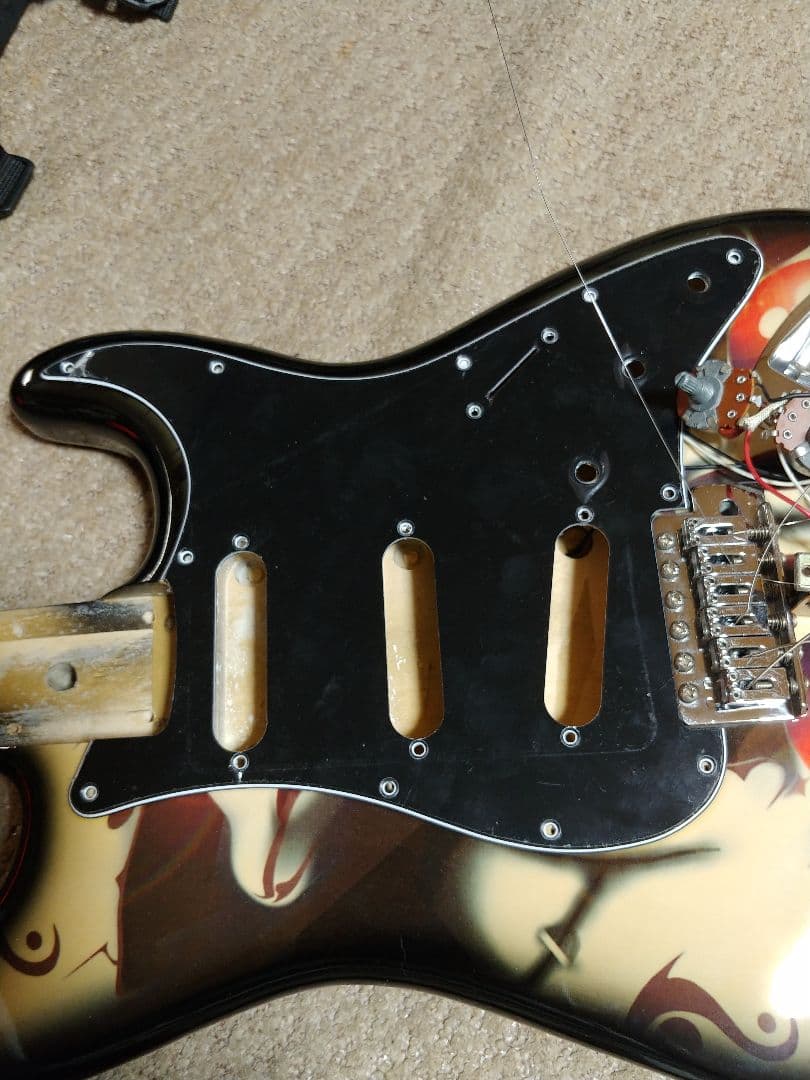 IMP Imperial エレキギター ピエロデザイン ストラトキャスタータイプ