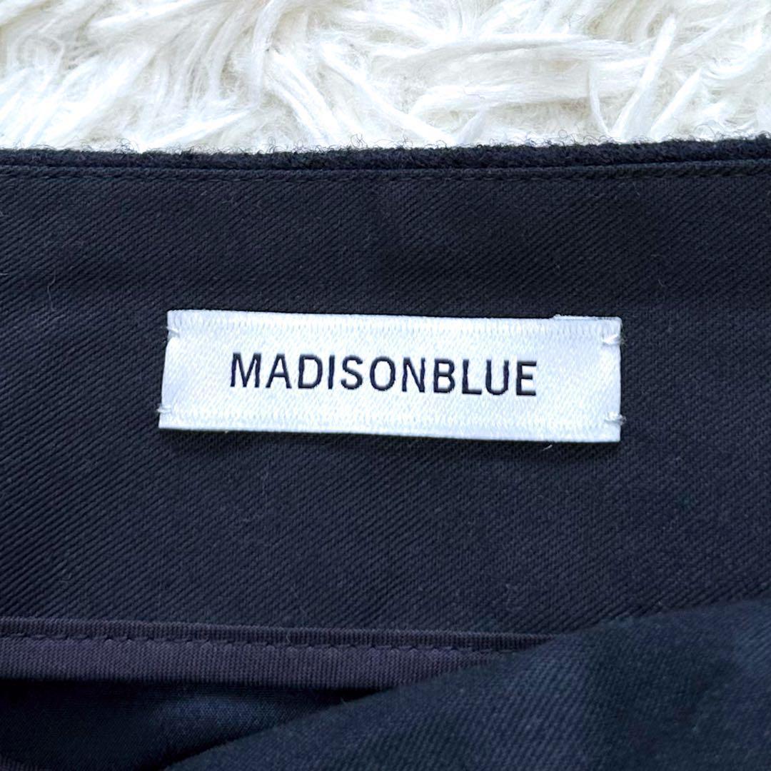 新品同等【23AW】マディソンブルー 縮絨 ラップスカート ネイビー タグ付き