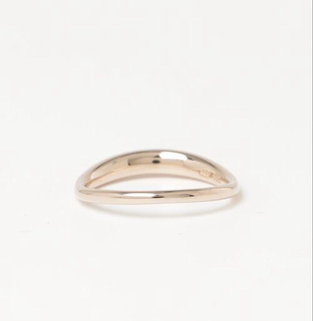 ete リング 9号 SV925 ピンクゴールド クレセントムーン 指輪 エテ