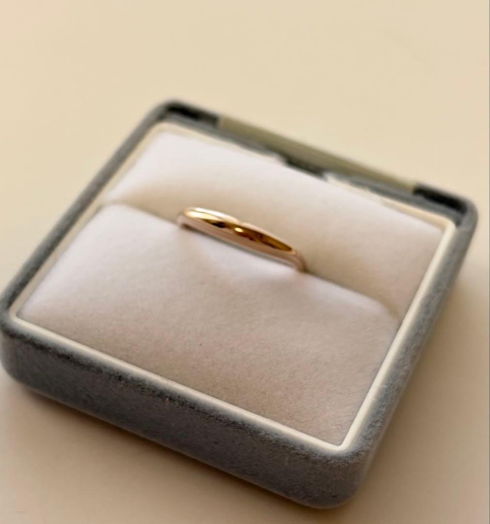 ete リング 9号 SV925 ピンクゴールド クレセントムーン 指輪 エテ