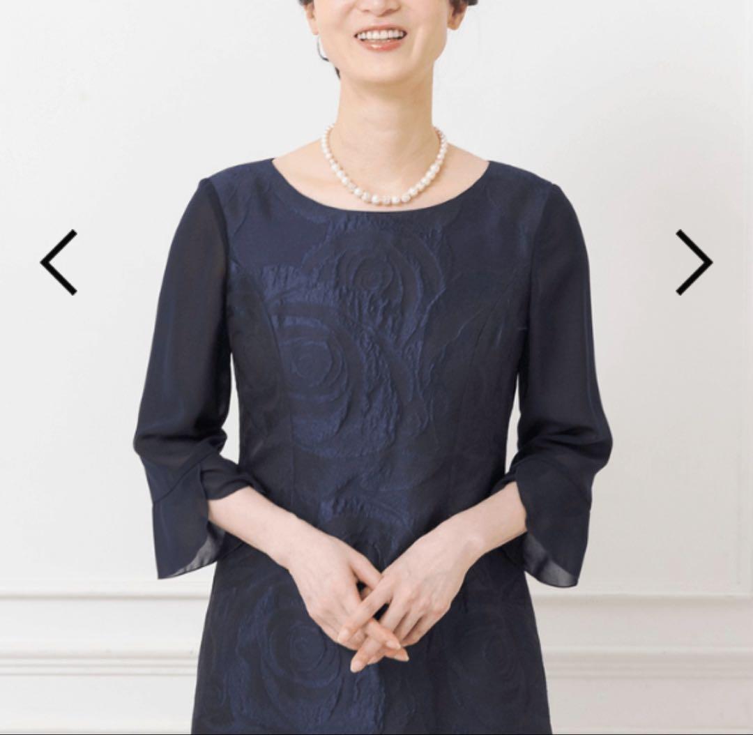 SOIR DOLCE ネイビー　マザーズドレス　M