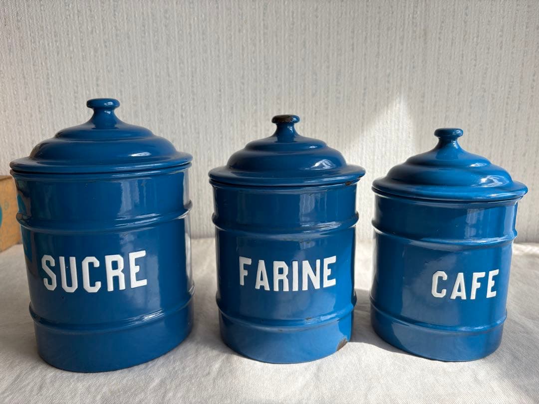 アンティーク キャニスター 6個フルセット フランス 蚤の市