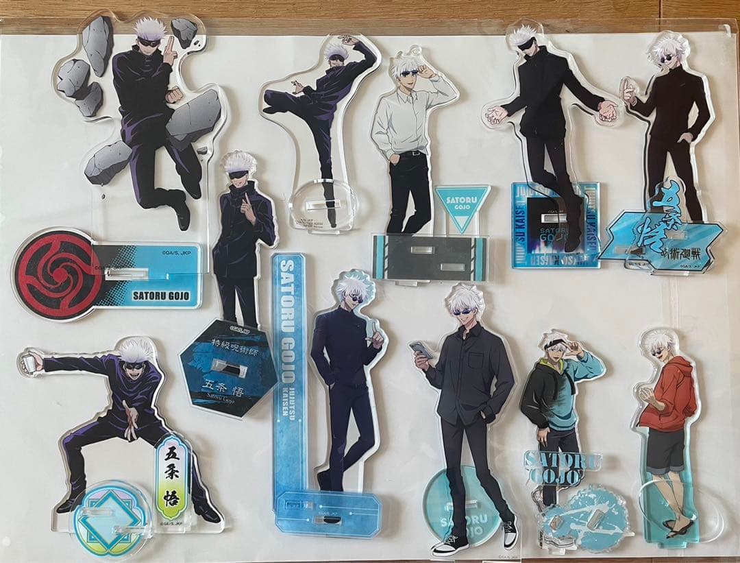 五条悟 アクスタ セット 11個 領域展開スクエア 一番くじ 渋谷事変 懐玉