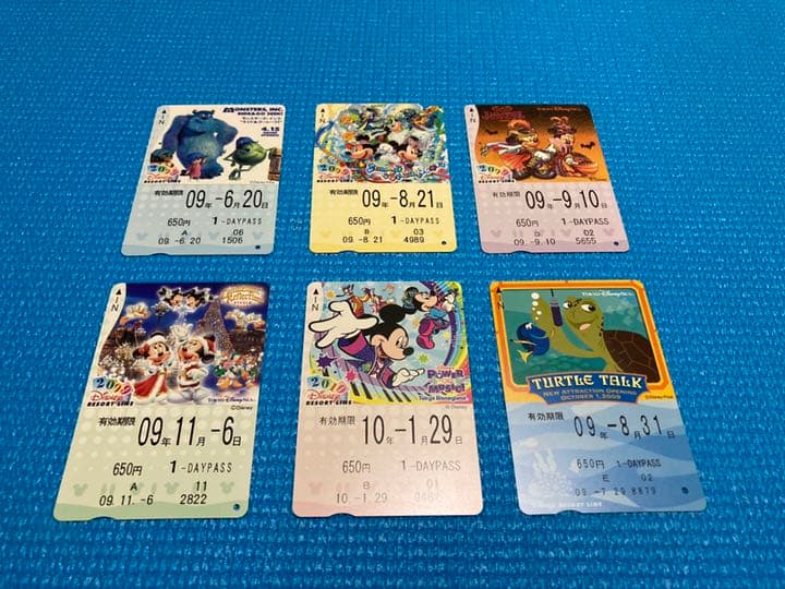 使用済】2009年度 ディズニーリゾートライン 切符 パス リゾラ 【使用