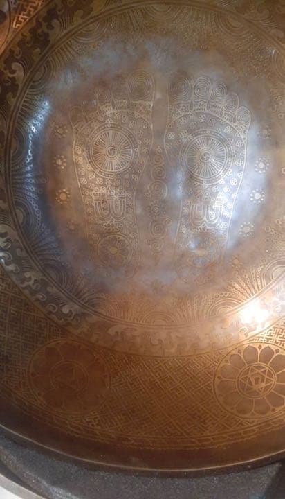 本物ホビー・楽器・アート - シンギングボウル 約30m Buddha pada 仏陀