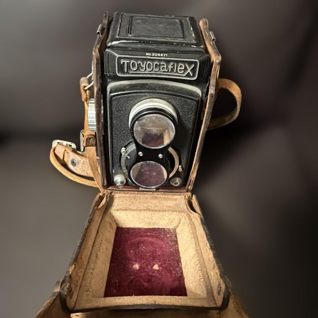 Toyocaflex 二眼レフカメラ レザーケース付き - メルカリ