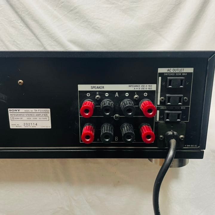 長岡鉄男氏絶賛】SONY TA-F222ESJ プリメインアンプ 動作品 販売