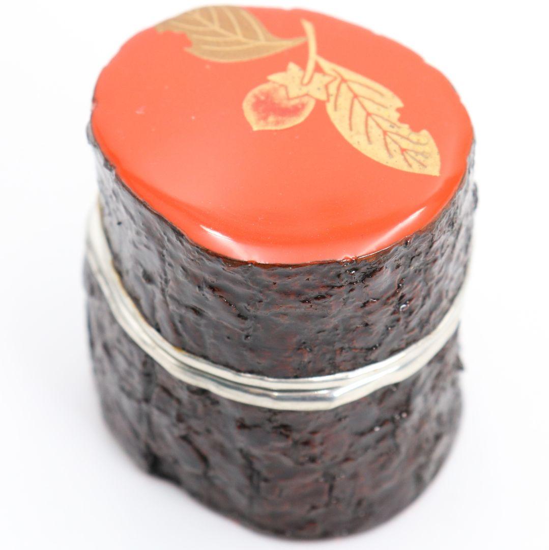 祥雲作 玄々斎好 筆柿香合 茶道具 共箱 C867 N6