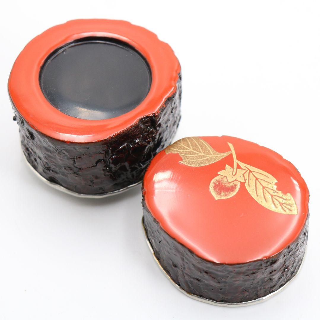 祥雲作 玄々斎好 筆柿香合 茶道具 共箱　C867　N6