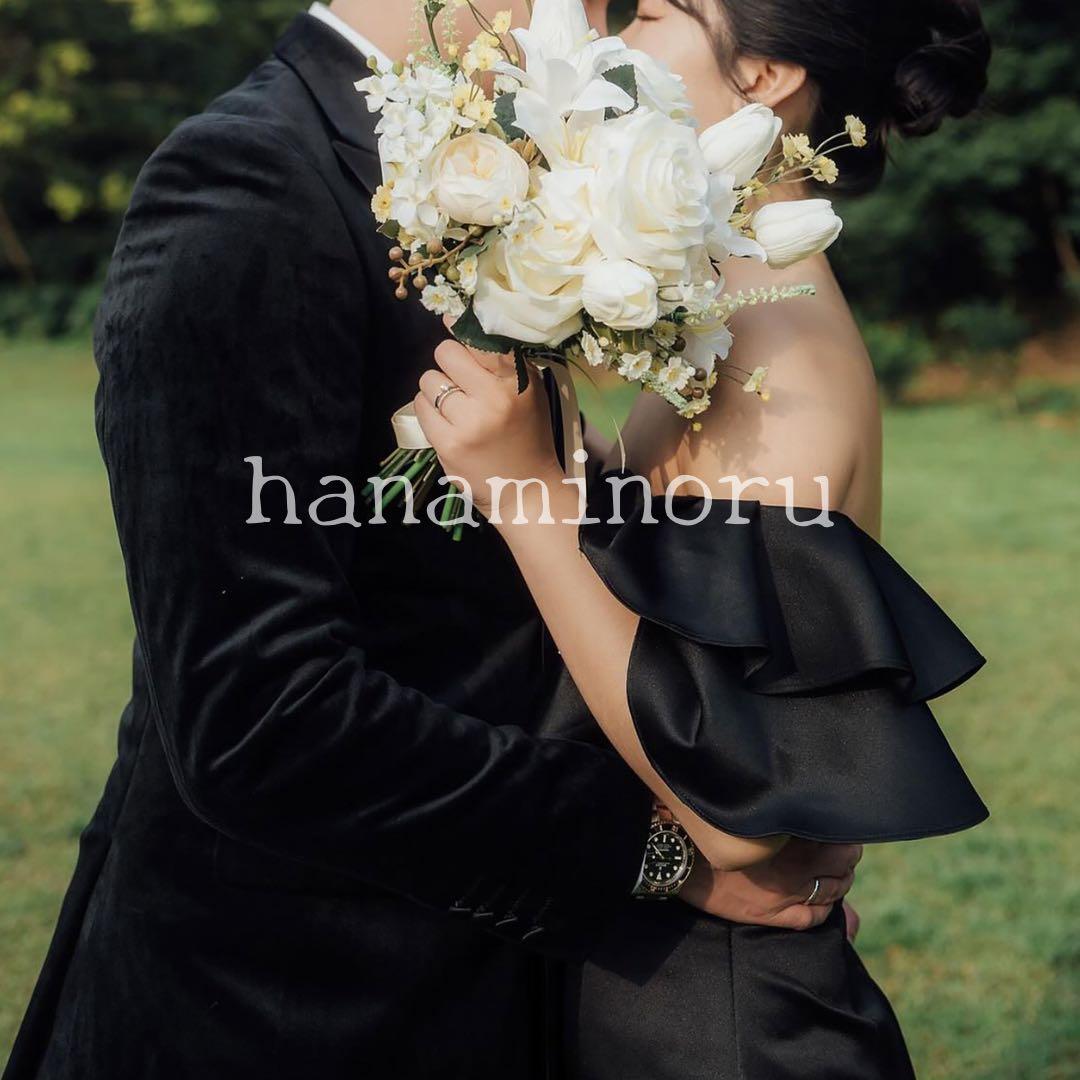 前撮り　お色直し　披露宴　結婚式　二次会　ドレス　黒　街撮り　フォト　パーティー