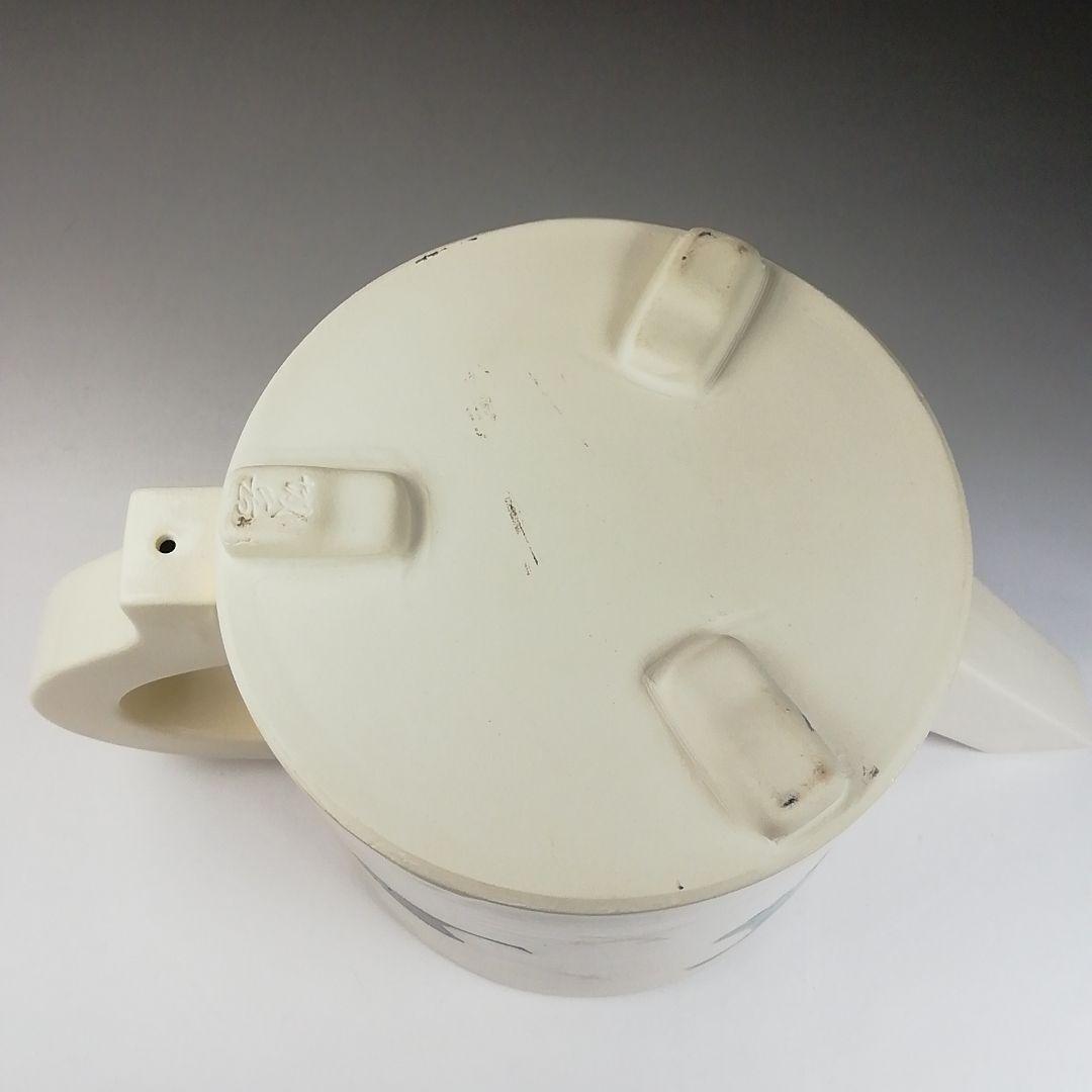 T738 水次 『色絵 銀杏文』『鳴滝窯 橋本城岳 造』 共箱 茶道具