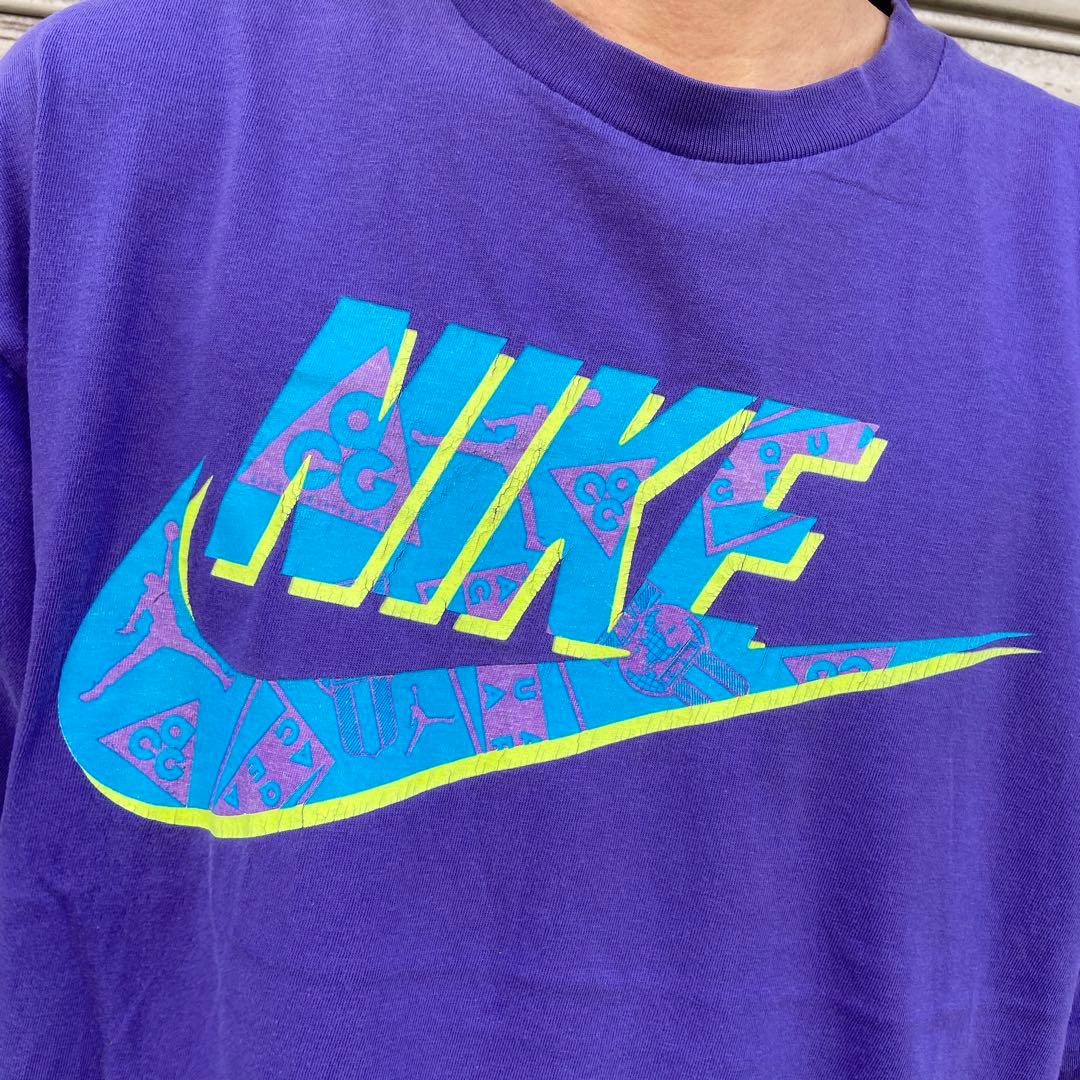 大橋太一 様専用90s☆USA製☆NIKE☆ロゴTシャツ☆銀タグ☆ACG☆アクア