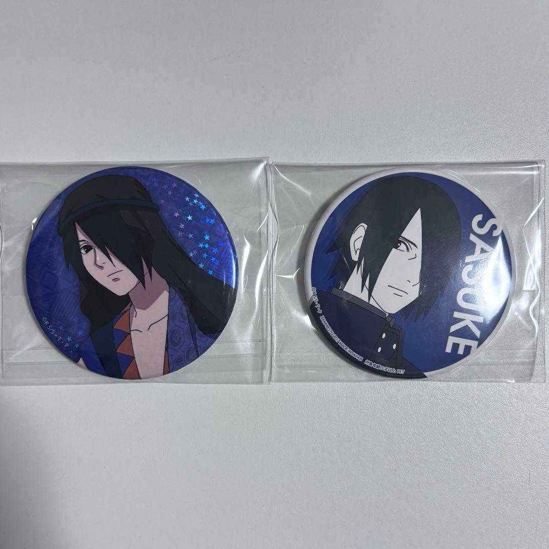 ①㊴ BORUTO NARUTO うちはサスケ缶バッジ