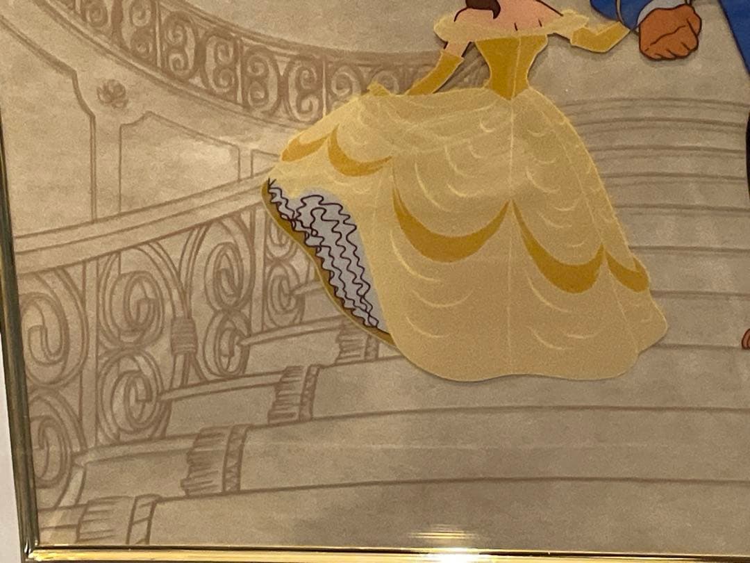 Disney 美女と野獣　セル画　美品　アンティーク　限定