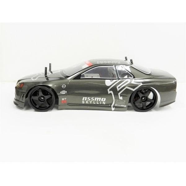 ターボ機能付 1/10 ドリフトラジコン GR002 ガンメタ スペアボディー付