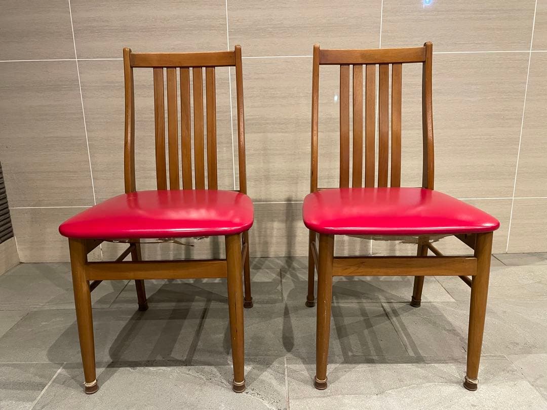 karimoku オールドカリモクダイニングチェア 木製椅子 昭和レトロ2脚