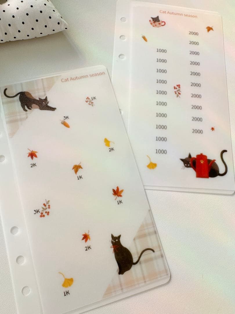 A6 refill Cat Autumn season 2100円 7-Eleven Japan 2025 Lucky Bag