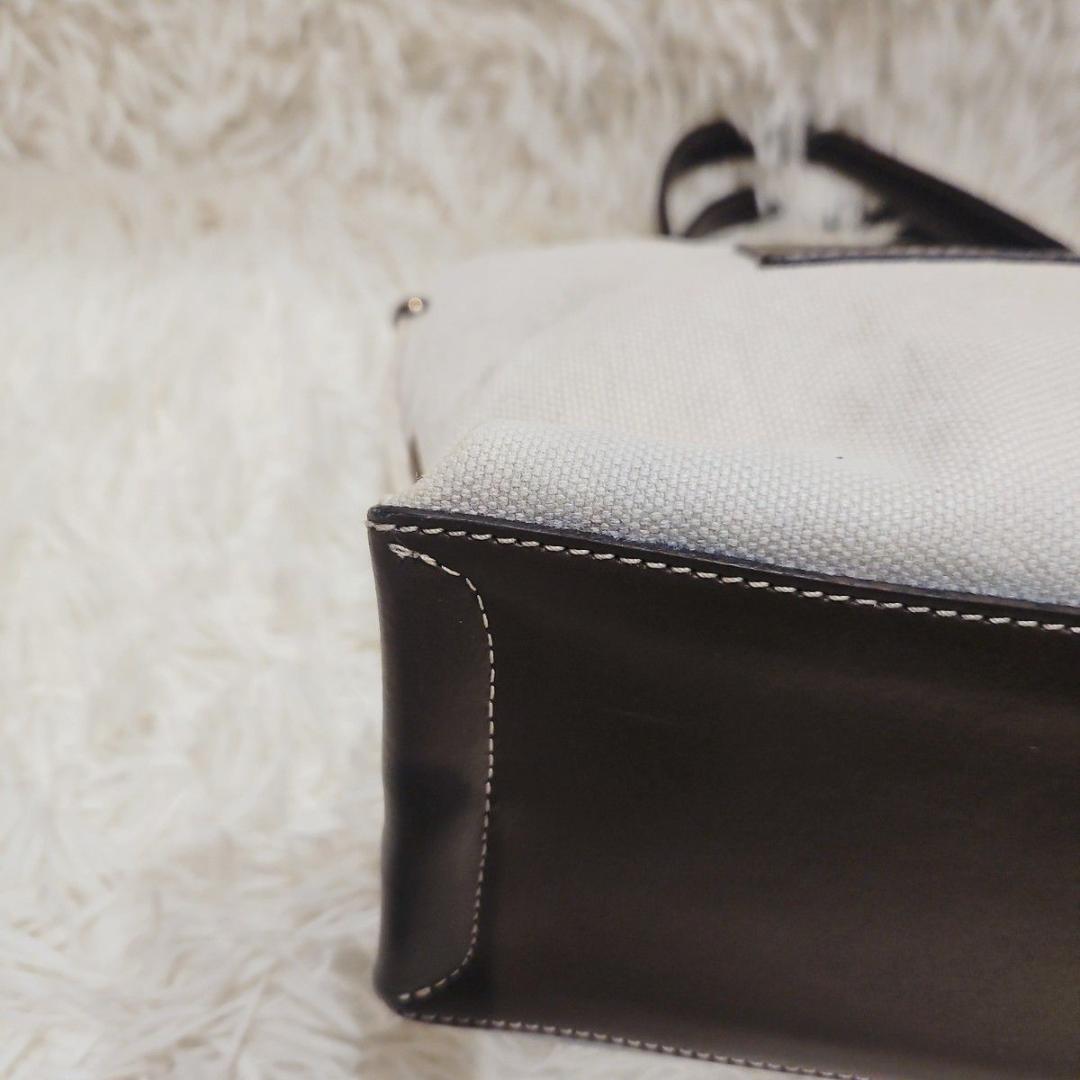 イアクッチ ソルベット S 2way ショルダーバッグ キャンバス 黒 クリーム