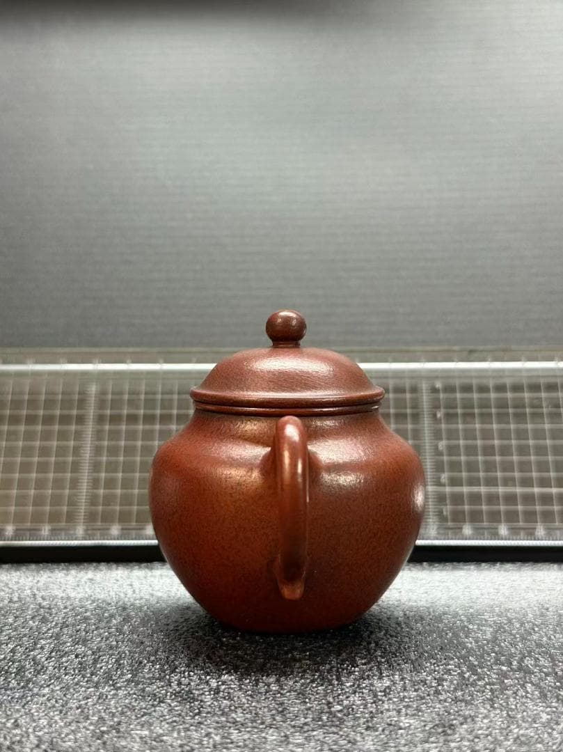 孟臣 底款 刻漢詩 玉乳長流不絶香】紫砂壷 朱泥