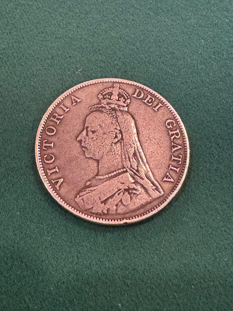 ダブルフローリン銀貨　美品　1890年① ダブルフローリン銀貨 美品 1890年① ダブルフローリン銀貨 美品 1890年①