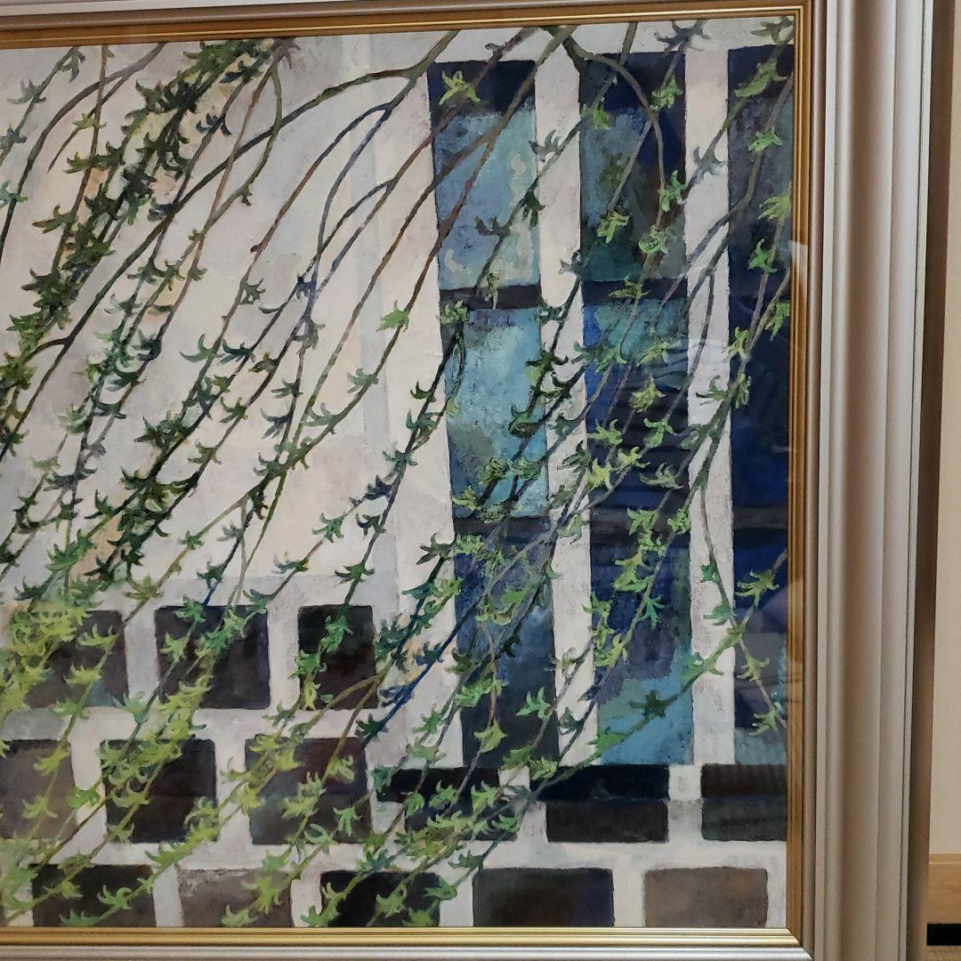 絵画　日本画　松本榮　倉敷の春