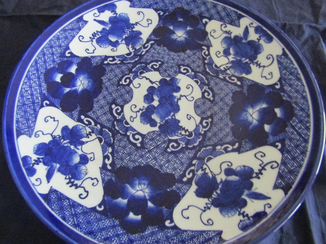 次代に残してほしい一品 伊万里べろ藍大皿 明治（A301) - メルカリ