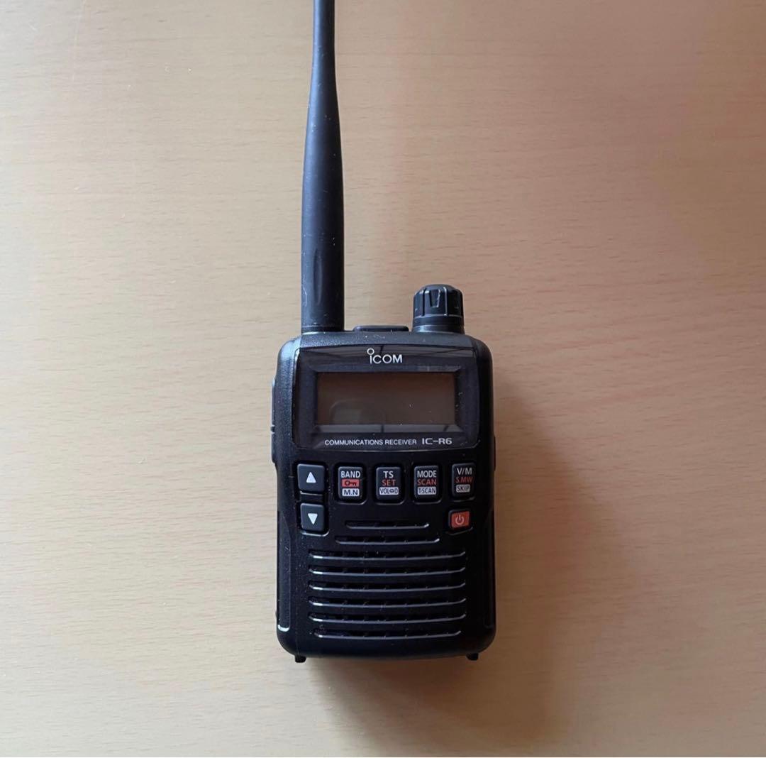 IC-R6 受信改造済 アイコム 広帯域ハンディレシーバー YAESU 通信型