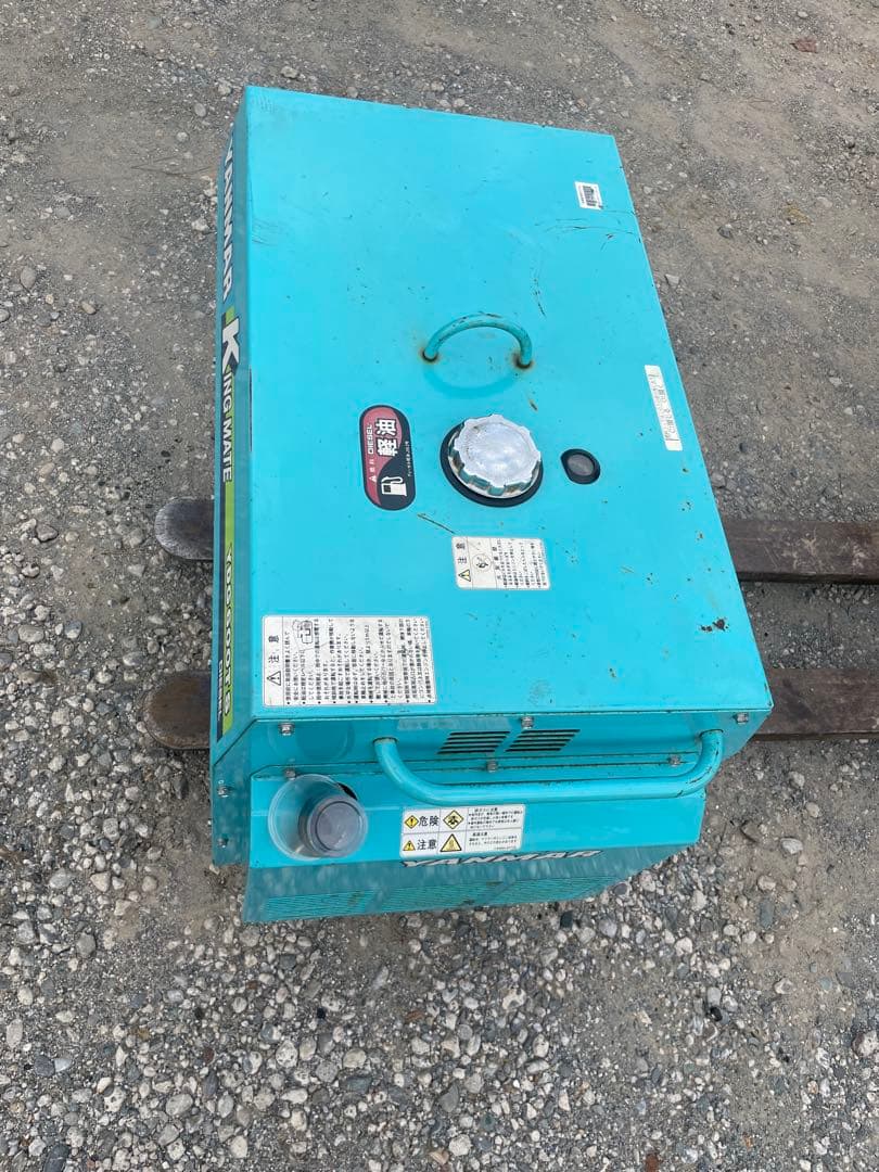 ヤンマーディーゼル200V 発電機実働10H YDG600TS-6E