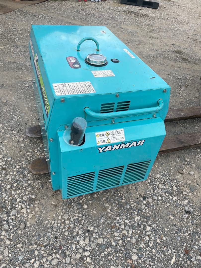 ヤンマーディーゼル200V 発電機実働10H YDG600TS-6E