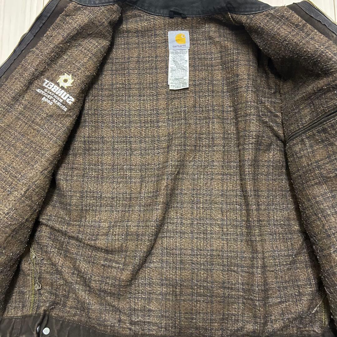 Carhartt カーハート　デトロイトジャケット ブラウン　XLサイズ　短丈