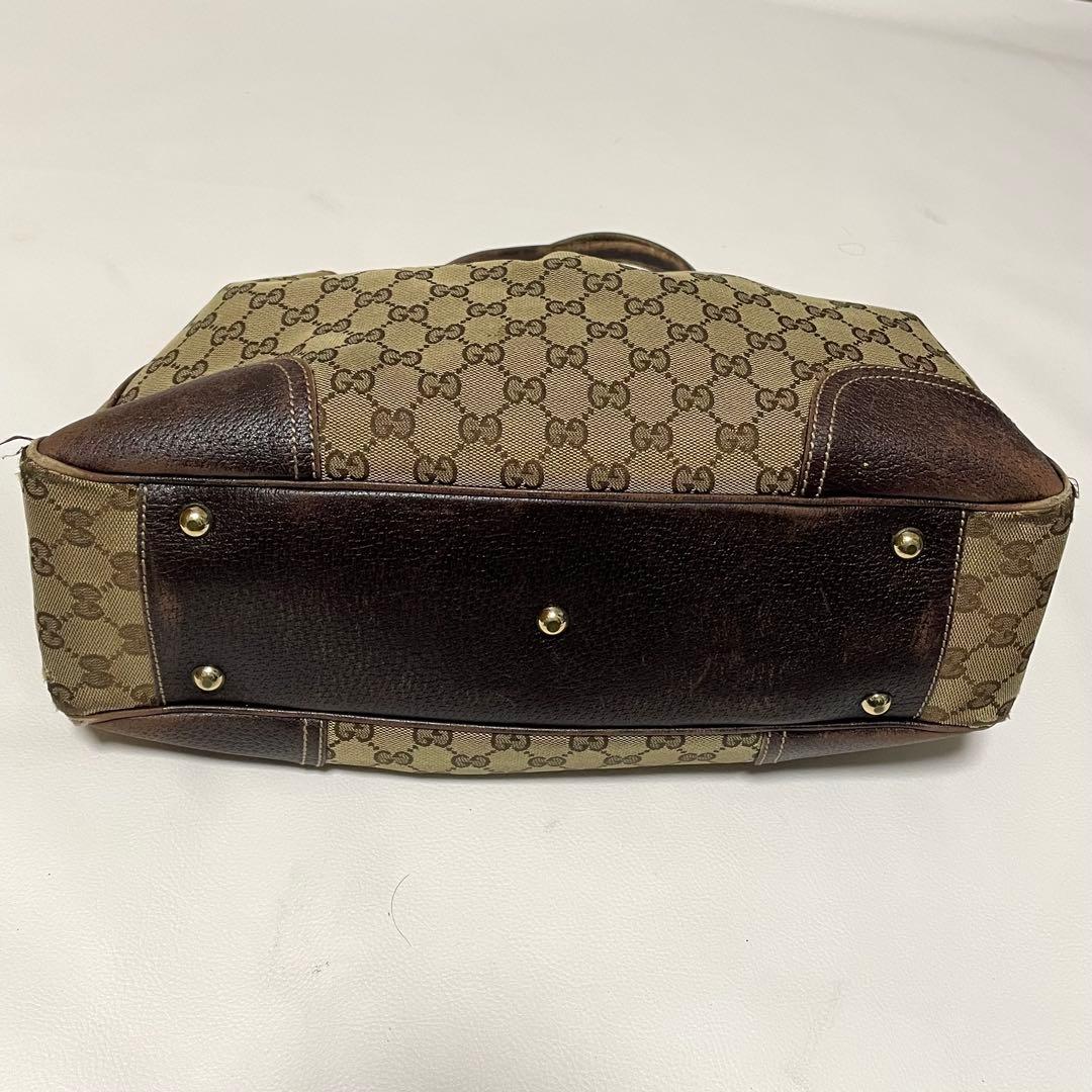 グッチ ハンドバッグ プリンシー シェリーライン GG柄 キャンバス バイカラー