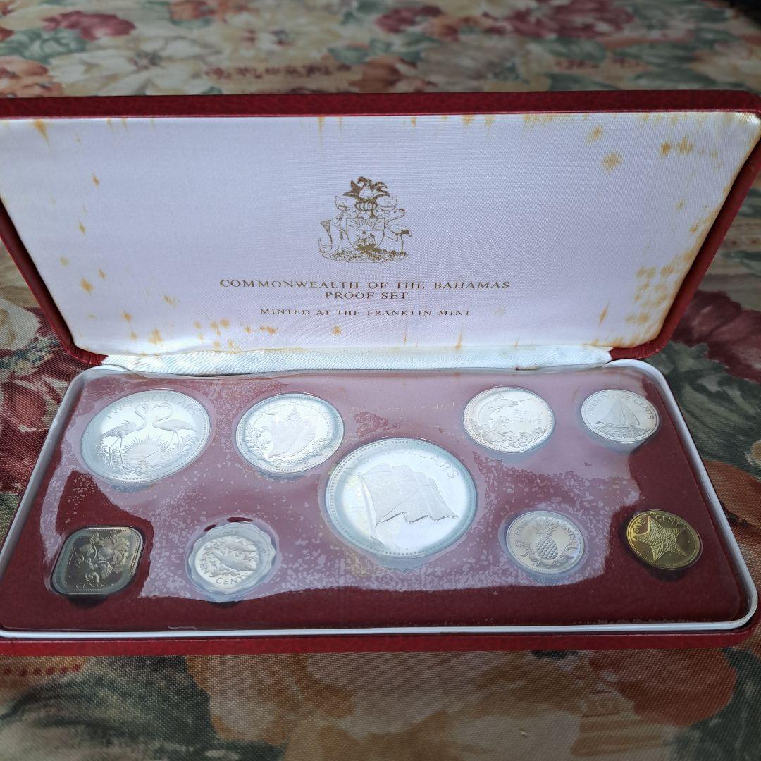 1974 バハマ連邦 貨幣 プルーフ 銀貨 バハマ 記念コイン 貨幣セット