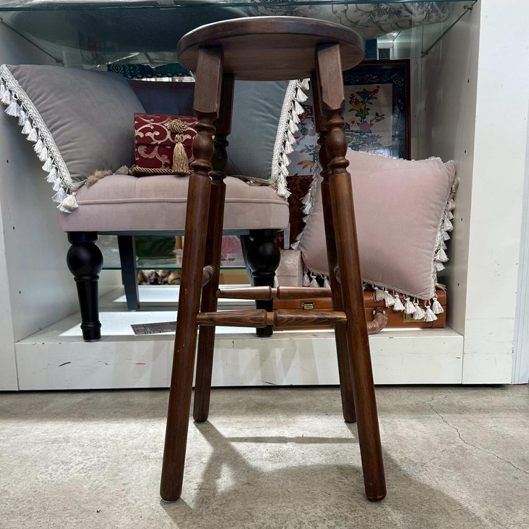 iΦ ハイスツール 花台 スツール アンティーク 木製