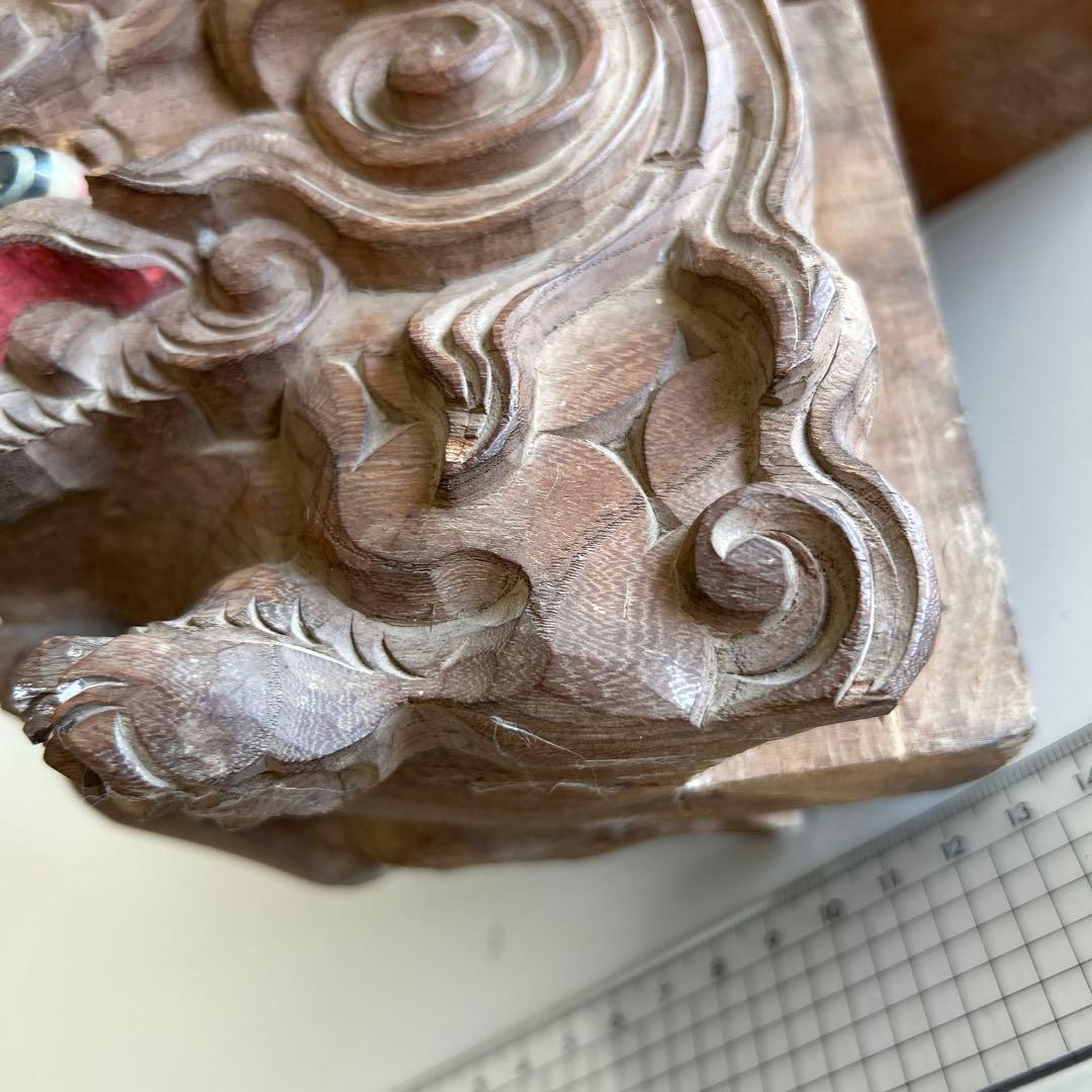 木彫獅子 彫物 木鼻 だんじり 骨董 神社仏閣地車