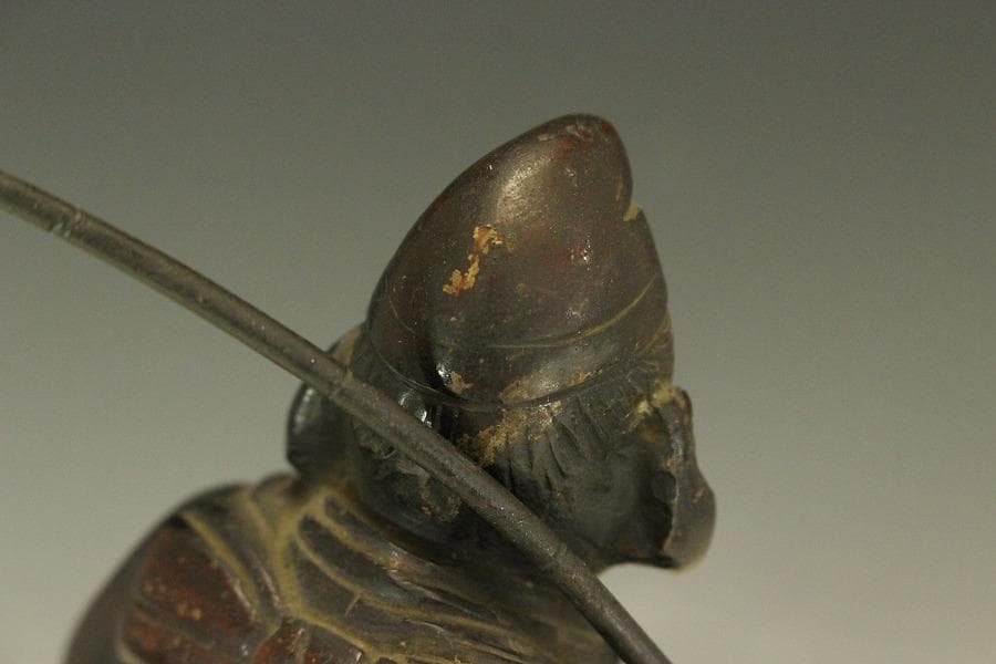 銅製 鯛 乗り 恵比寿 吉祥 縁起物 33cmx16cm 時代物(A193)