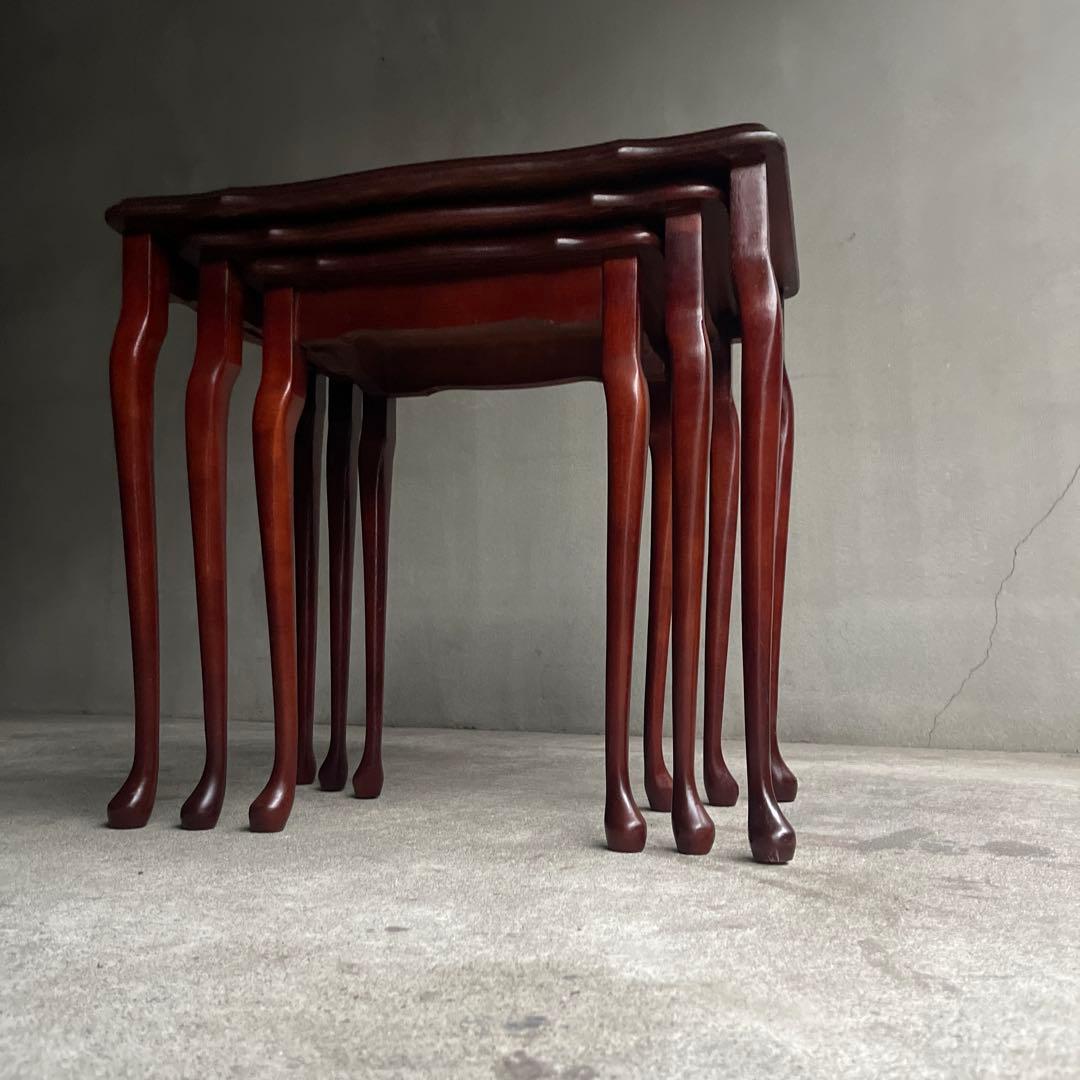 英国クラシック 猫脚 ネストテーブル オールドヴィンテージ 英国