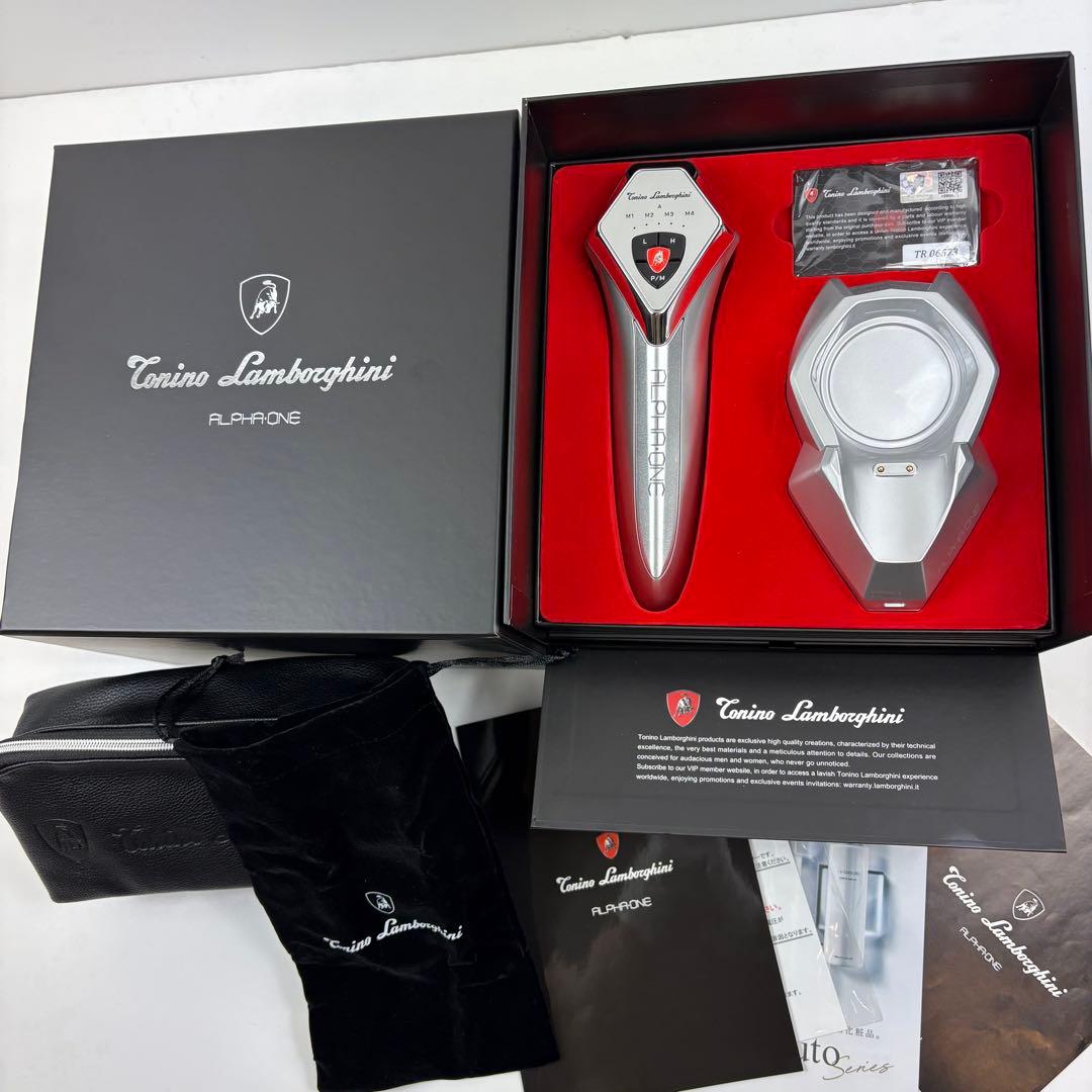 付属品完備 美品 ALPHA ONE ランボルギーニ 美顔器 アルファワン