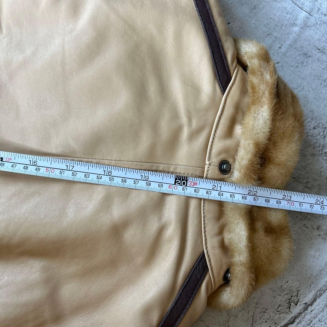 希少 AVIREX 羊革 ラムレザー B-3 ボマージャケット M 希少 AVIREX