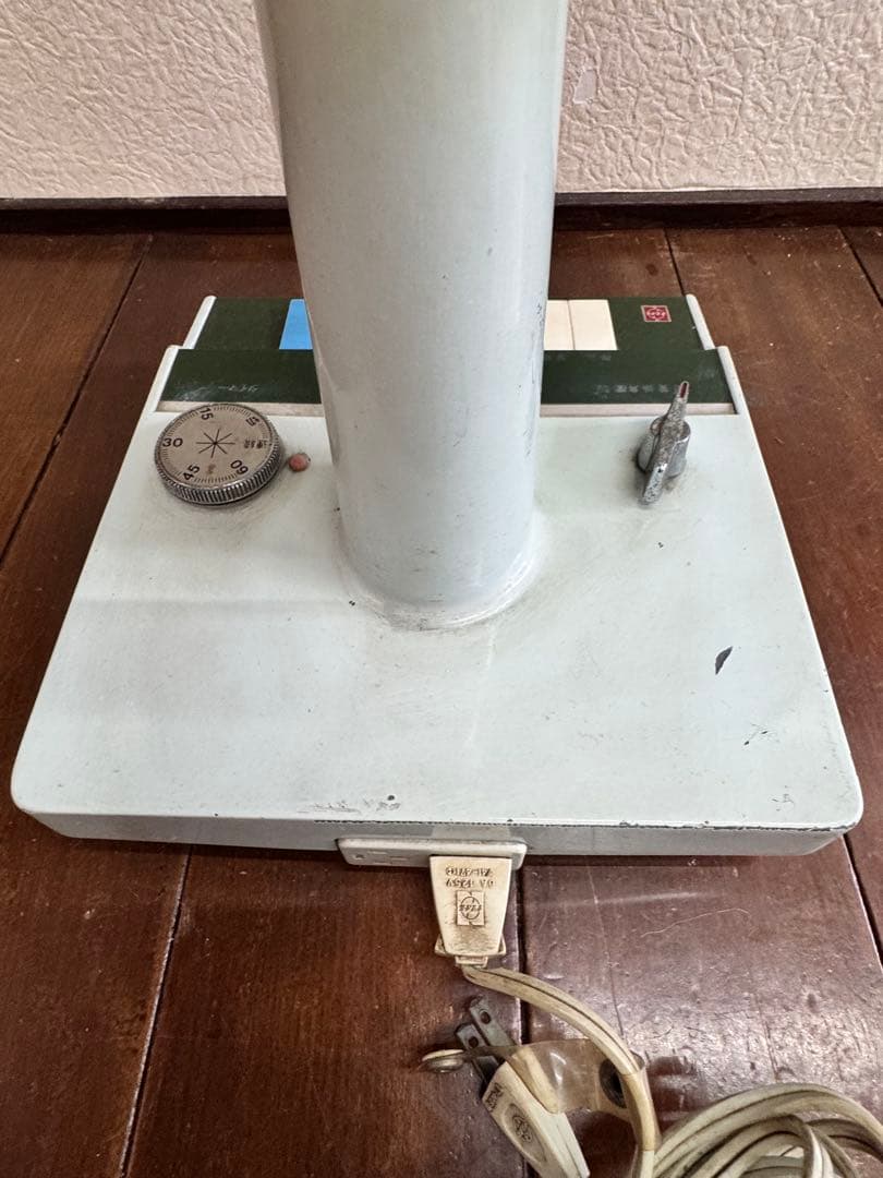 動作確認済み 当時物 National ナショナル扇風機　F-30HL 緑羽根