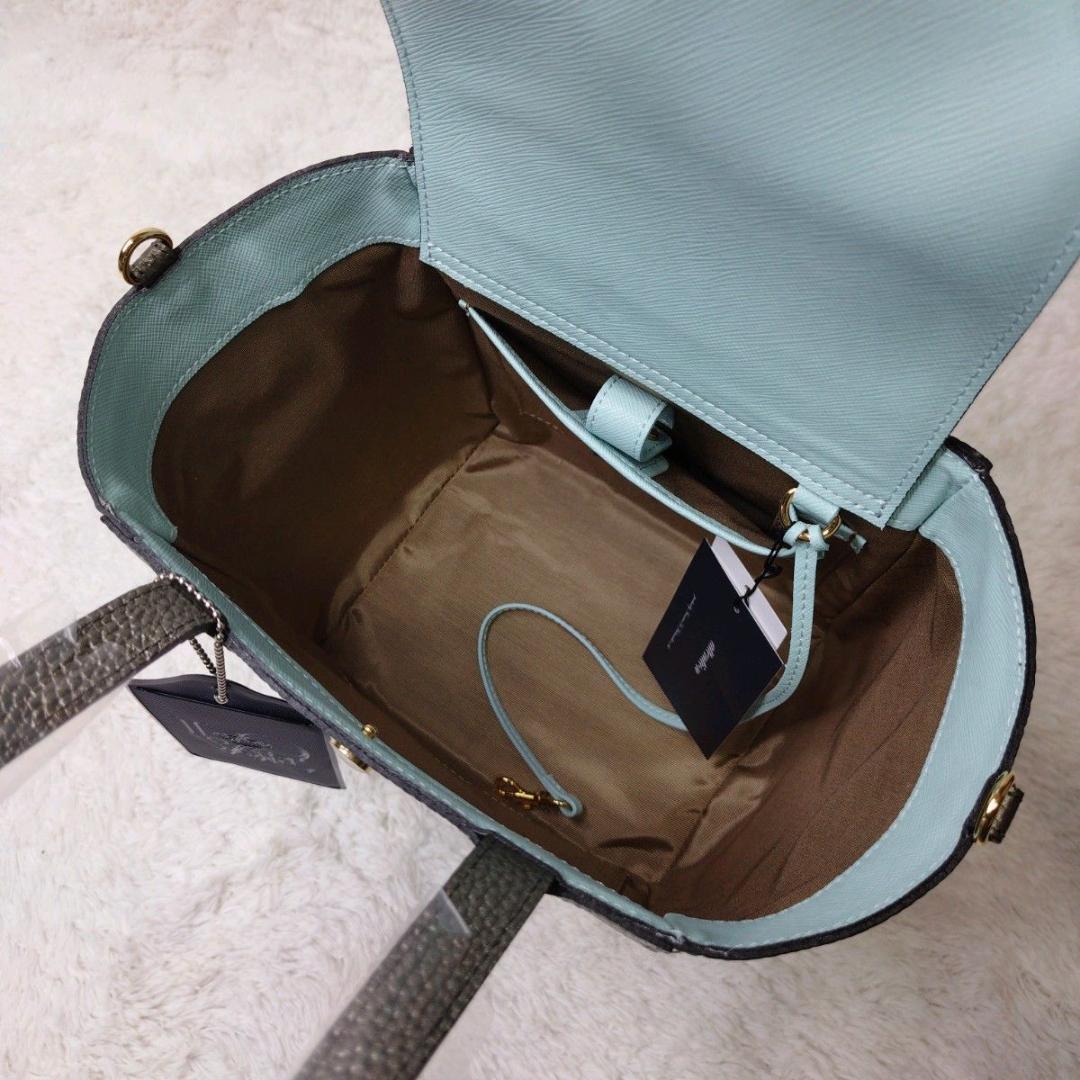 【新品未使用】 ADMJ エーディーエムジェイ ハンドバッグ ビー グレー