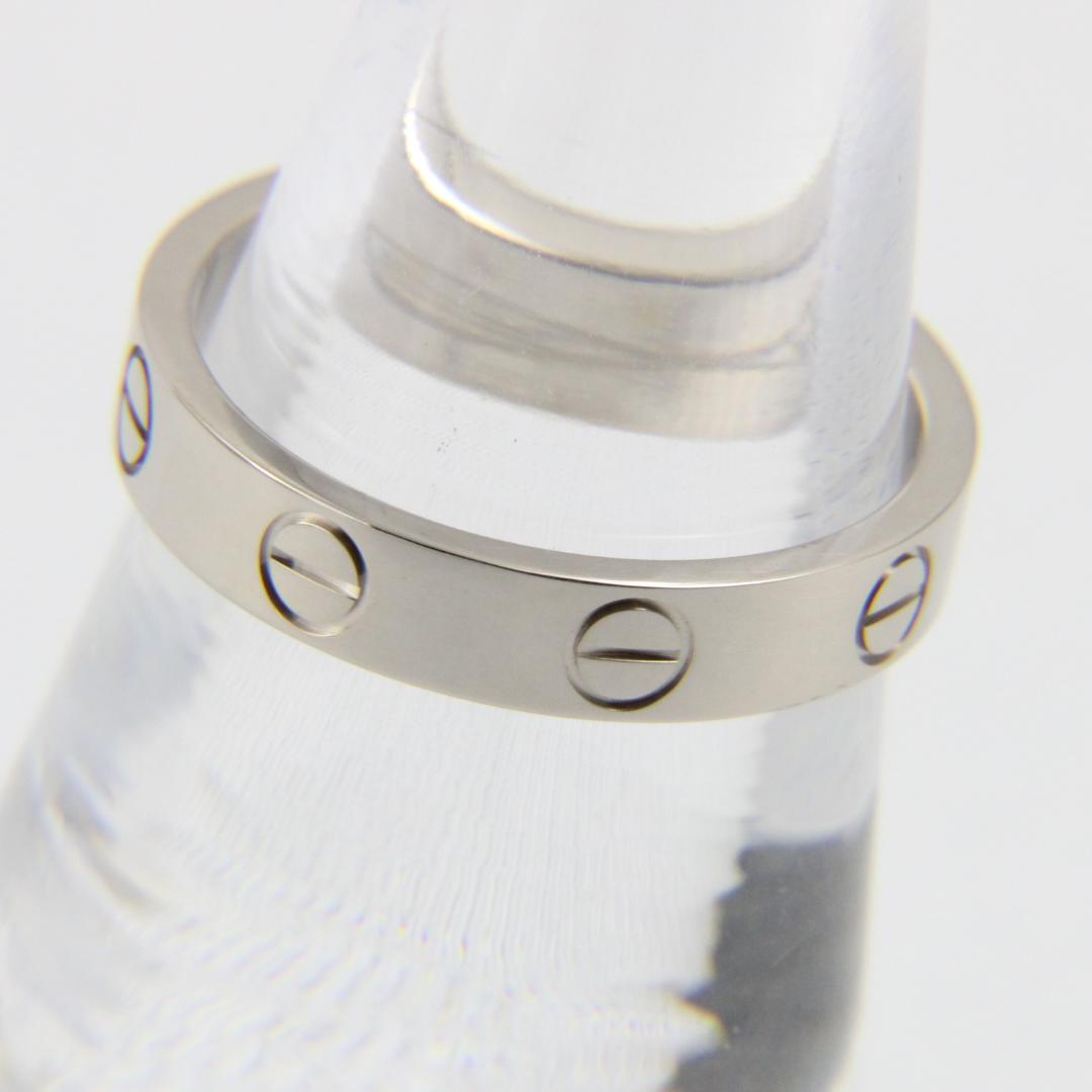 【磨き済み】 カルティエ ミニラブリング　K18　ホワイトゴールド　11号